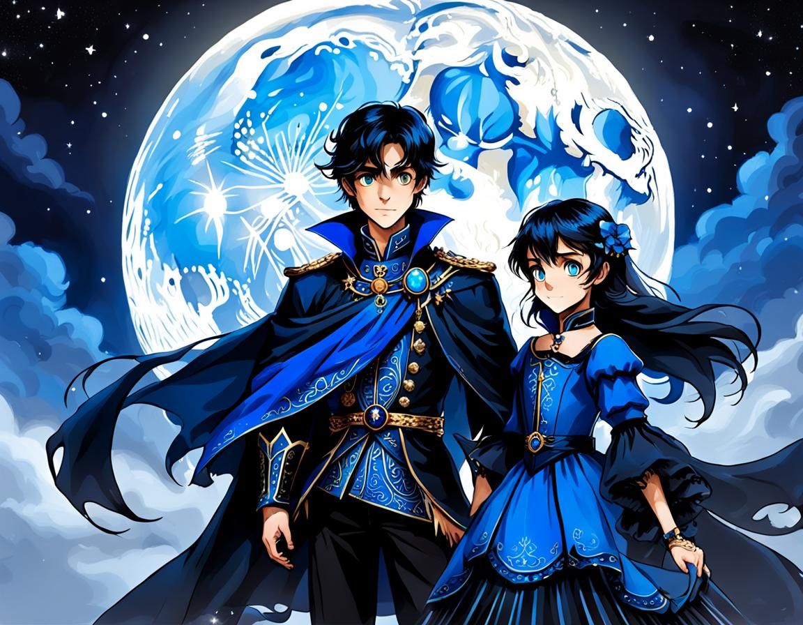 Blue Moon Witch Tinascha and Prince Oscar