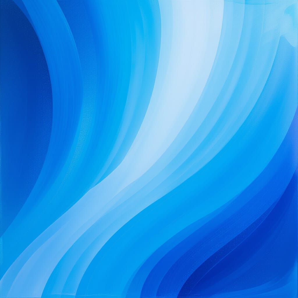 Abstract Cerulean Blues Swirling Sky