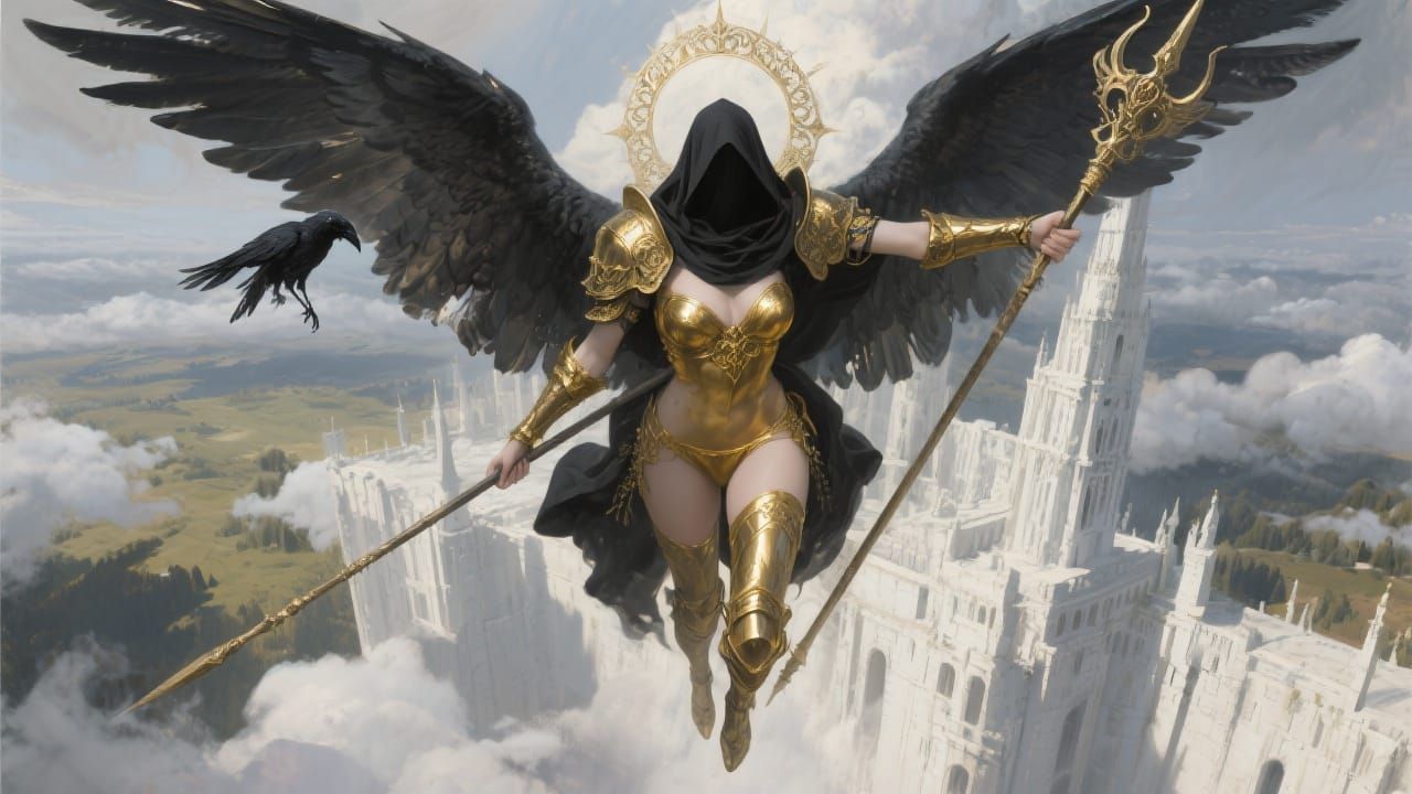 Celestial Goddess Descending from Cloud City