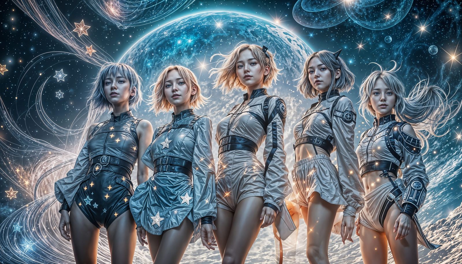 Kpop Girl Group Radiates in Breathtaking Starlight Concept A...