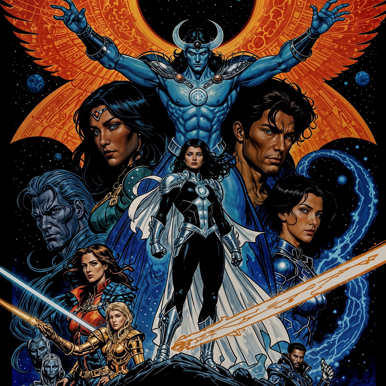 Ghost Saves Universe in Graphic Novel Style