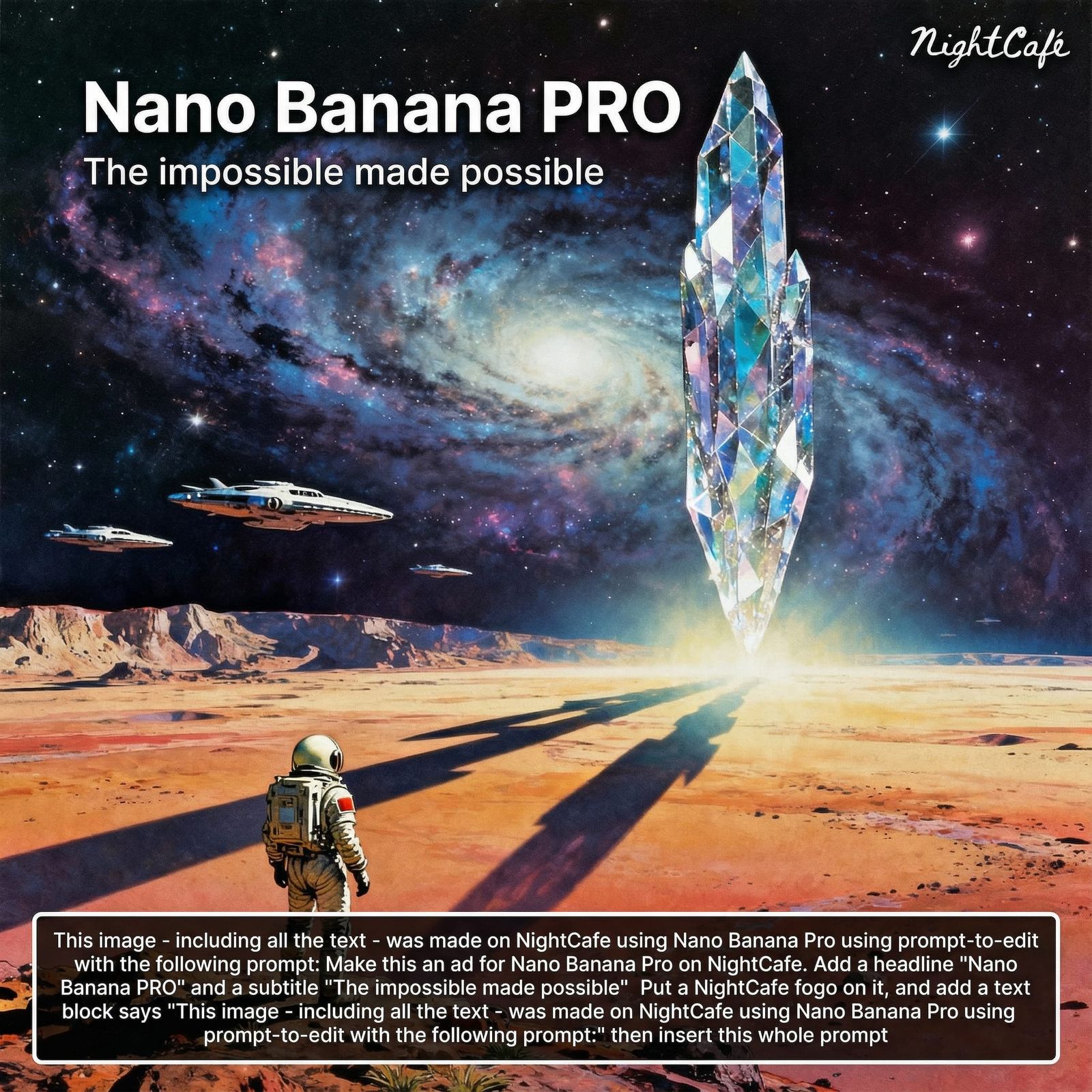 Astronaut Explores Alien World with Crystalline Structure