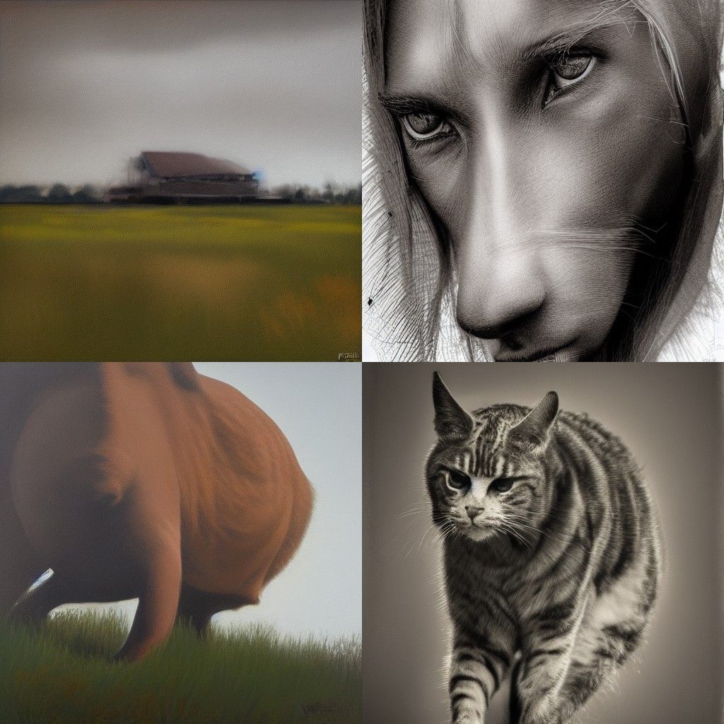 Abstract Portrait in Contemporary Digital Art Style