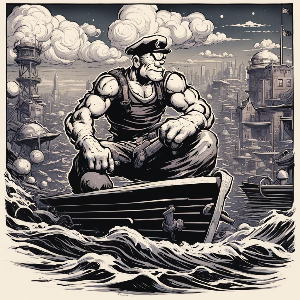 Popeye Comic Book Art by Mark Brooks and Dan Mumford