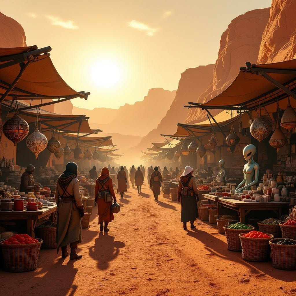 Mars Market Square: Colonial Trade in Futuristic Goods