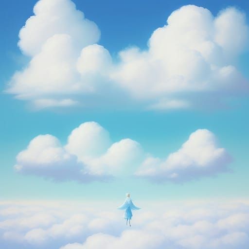 Dreamy Cloudscapes in Vibrant Pastel Colors