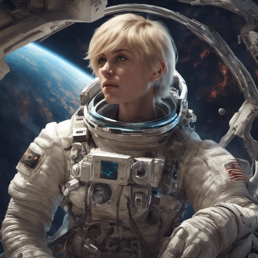 Astronaut in Space: Epic Cinematic Digital Painting