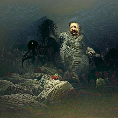 Night Terror in Dark Fantasy Style