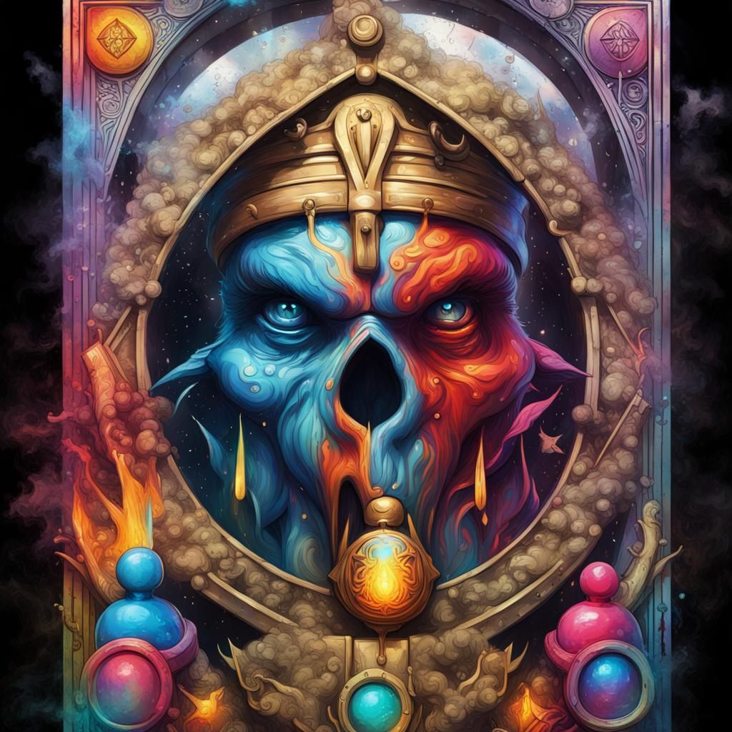 Judgement Tarot Card in Street Art Style