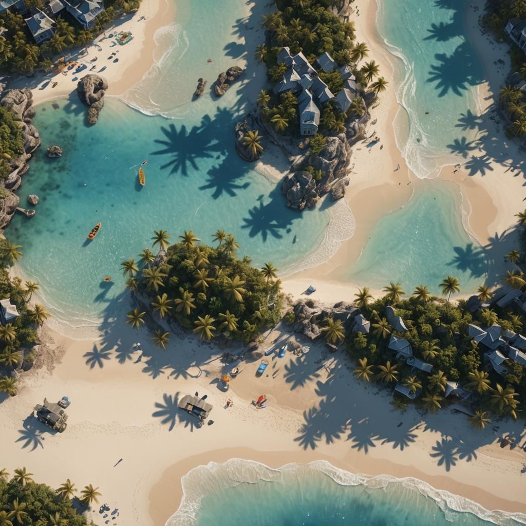 Cayman Islands Seven Mile Beach Matte Painting