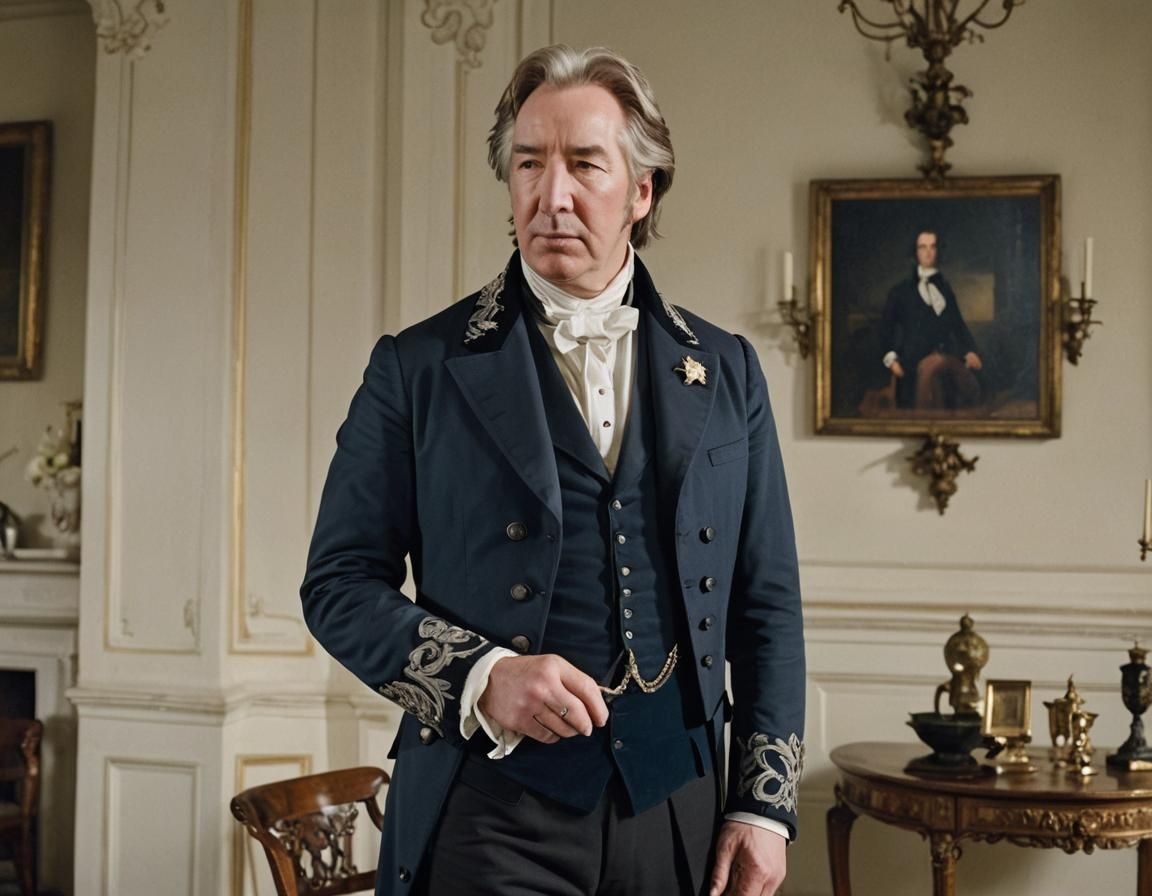 Alan Rickman as Mr. Darcy in Regency Era