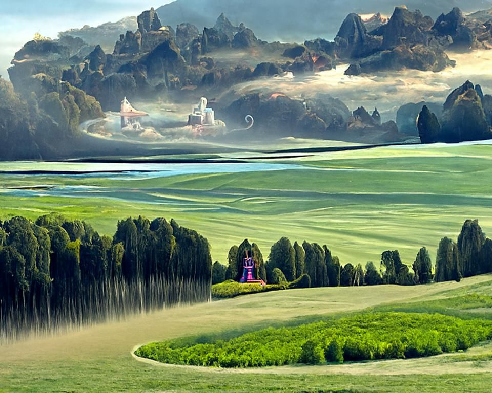 Alice in Wonderland Landscape by Jansson, Zawadzki, and Beks...