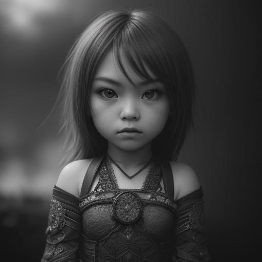 Chibi Style Character in Hyperrealistic Detail