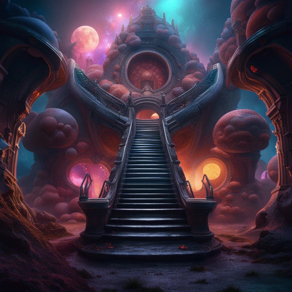 Galactic Paradox: Stairs to a Mouth in Space