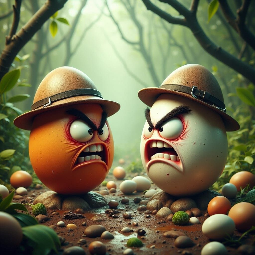 An Angry Egg Meets David Livingstone in a 19th Century Jungl...