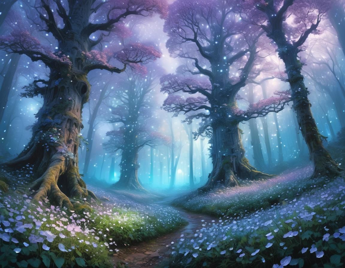 Enchanted Forest: A Whimsical Fantasy Landscape