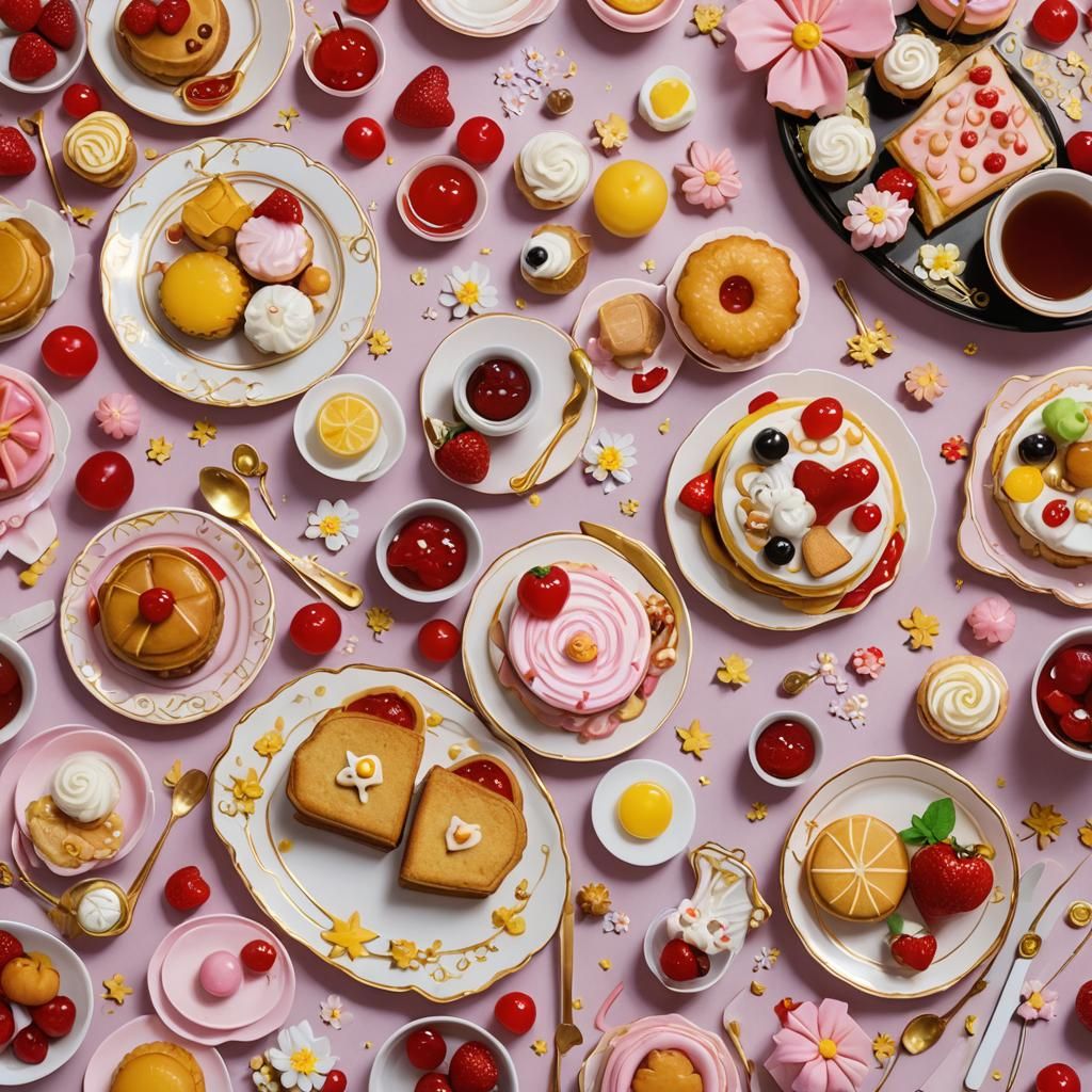 Magical Sakura Meal Scene