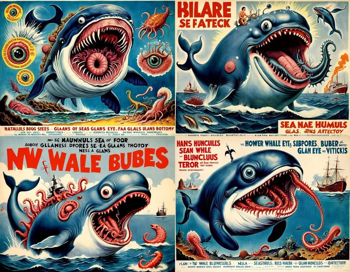 Grotesque 1960s-Style Horror Movie Poster