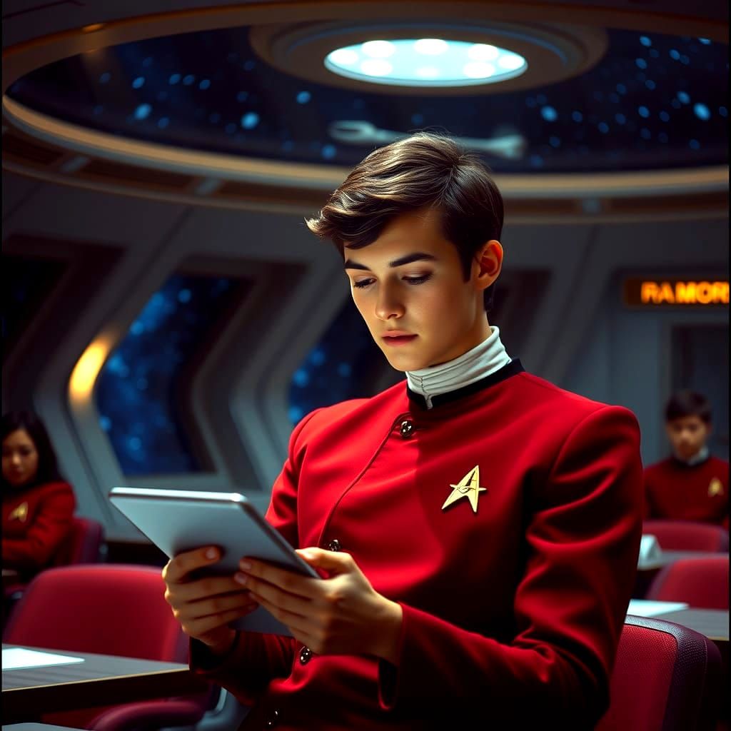Starfleet Academy Student Exam on Starship Enterprise