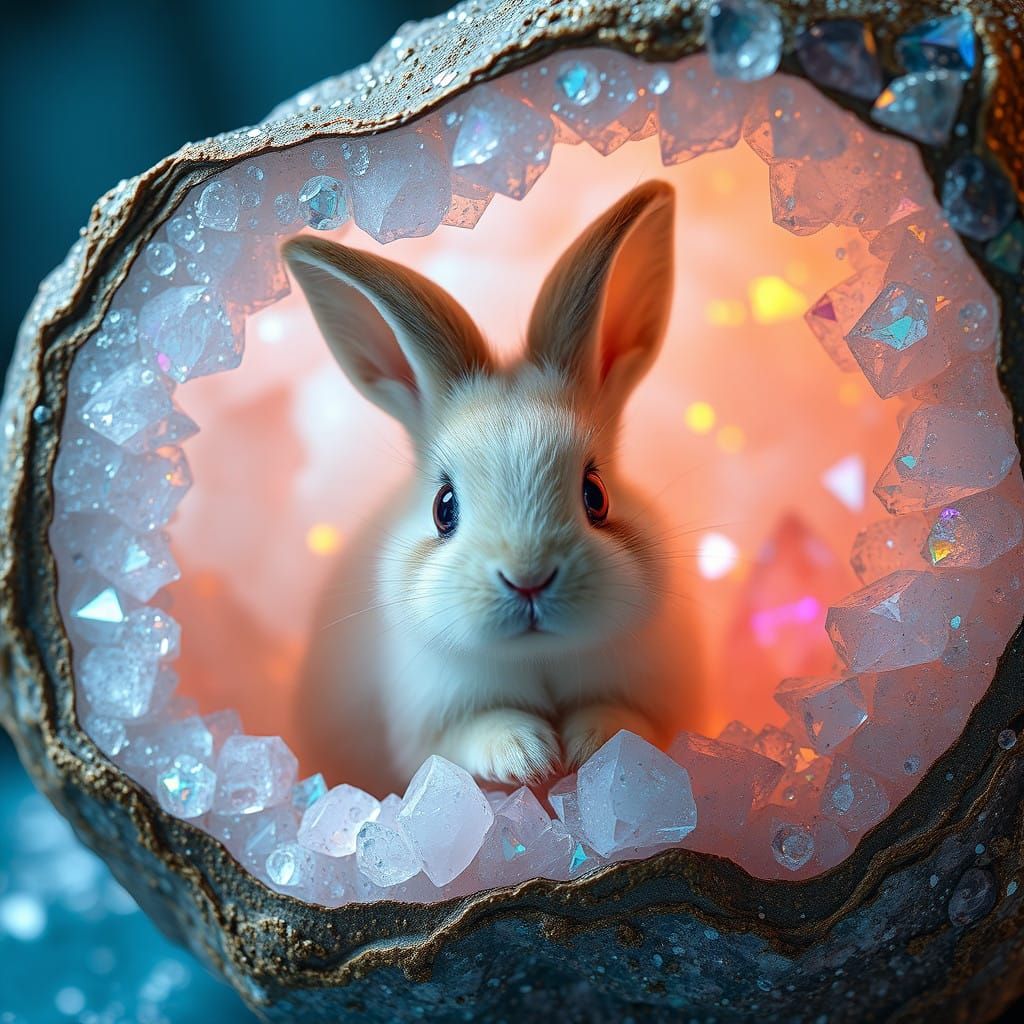 Rabbit in a Geode
