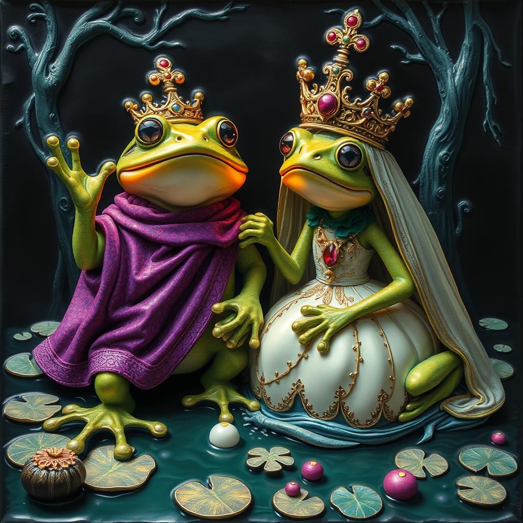 John Toad and Mary Frog's Coronation, in 3D
