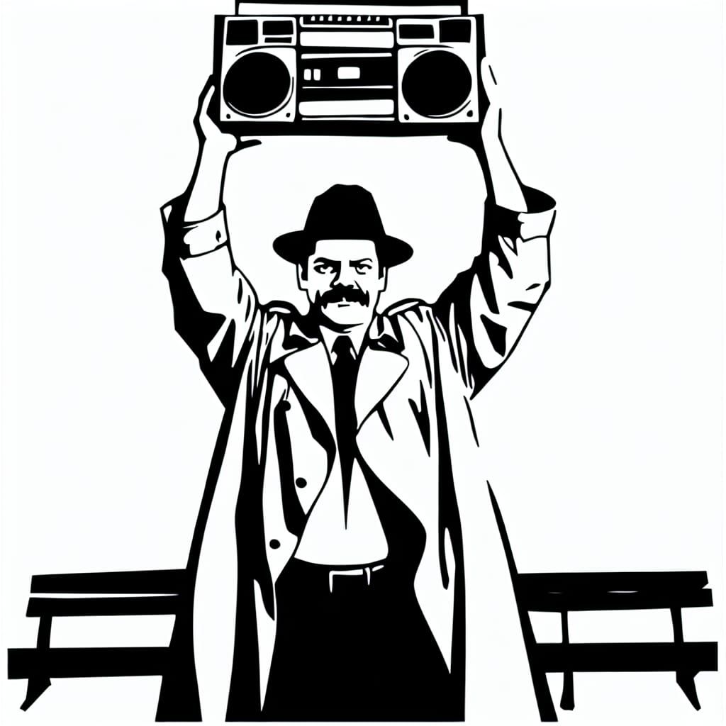 Woodcut: Nick Offerman Recreates Iconic Movie Scene