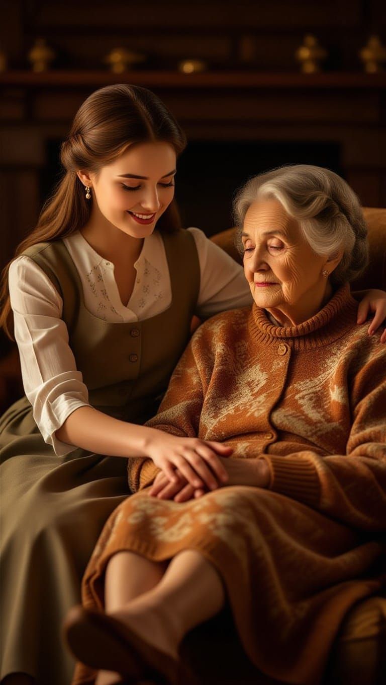 Young Woman's Insincere Touch, A Poignant Exploration of Hum...