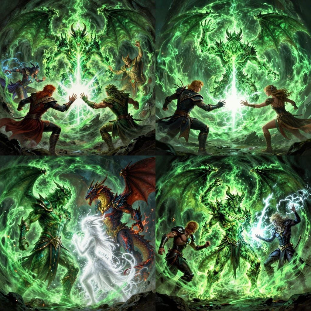 Profion Consumed by Green Fire and Demon Lord Sargeras