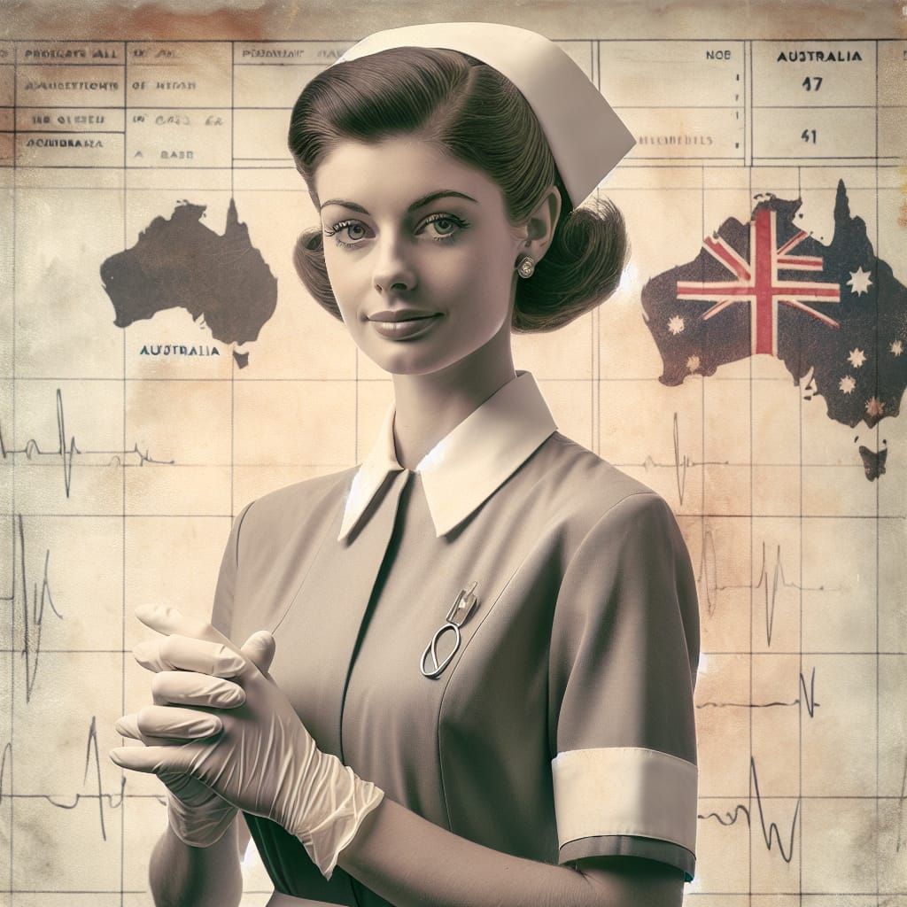 1960s Australian Nurse in Uniform