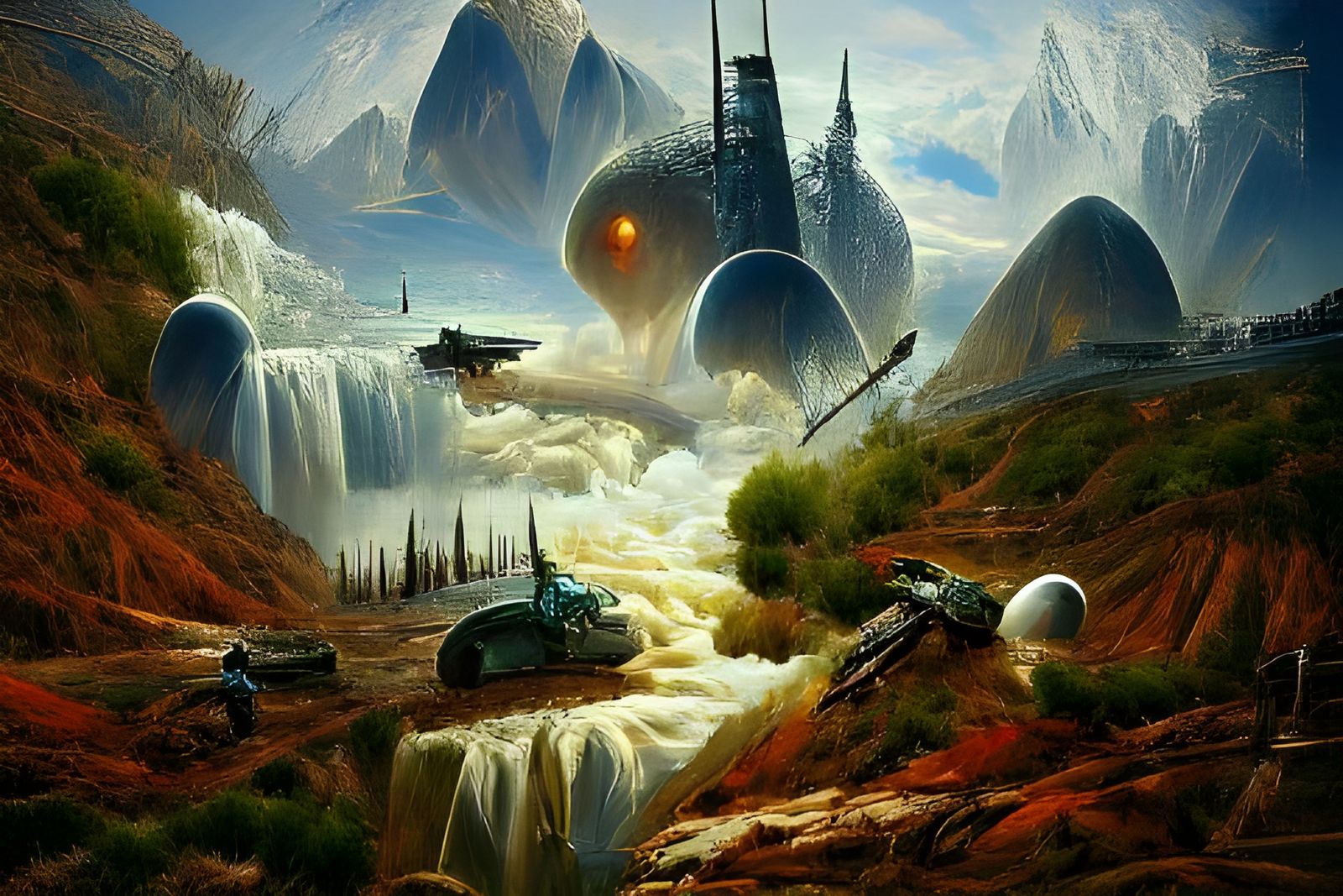 Epic Science Fiction Landscape Art