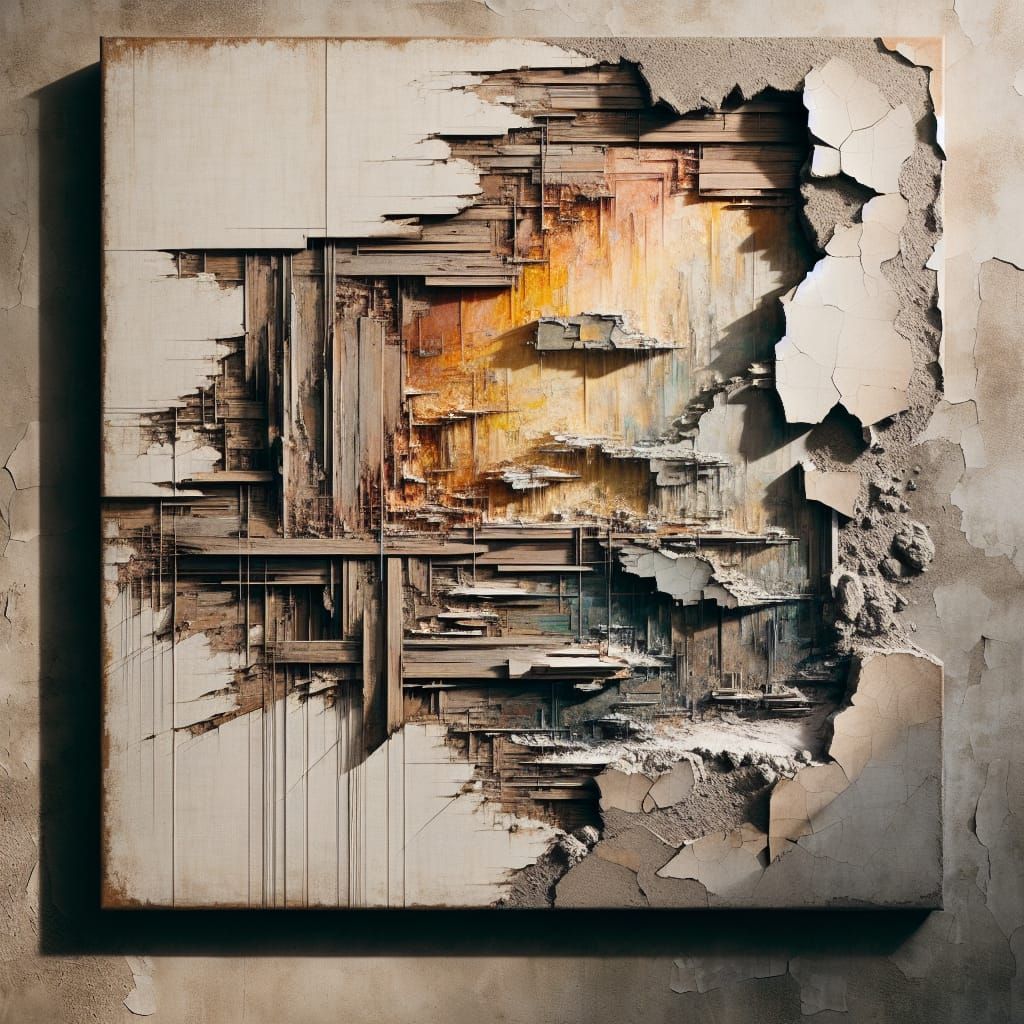 Masterpiece Born from Destruction in Abstract Art