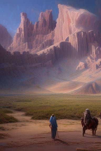 Hourglass Desert: Hyperdetailed Cinematic Still