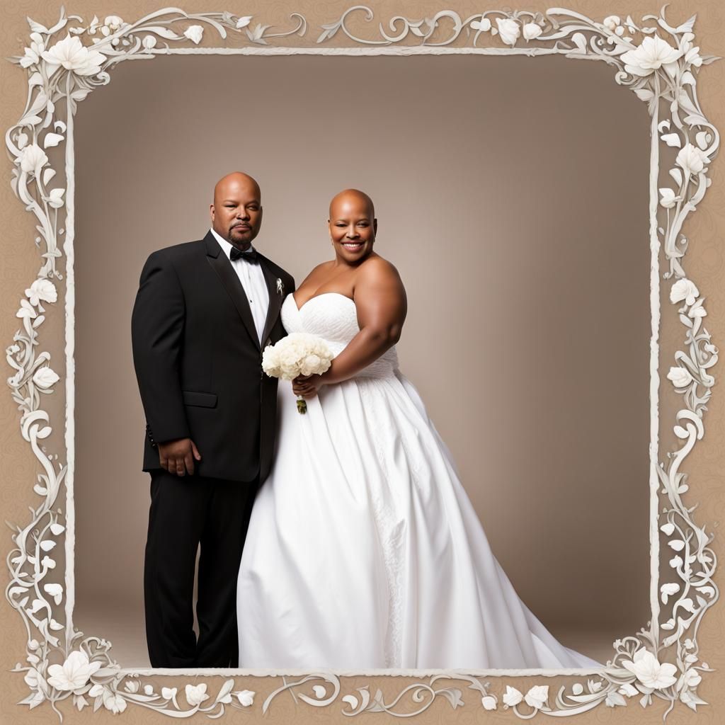 African American Couple's Wedding Day Celebration