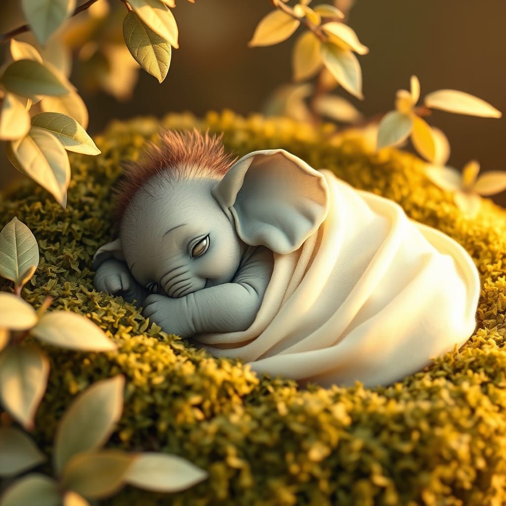 Eggshell Newborn Elephant