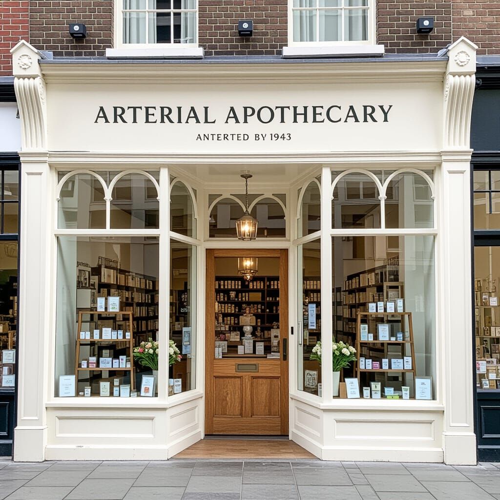 Eerie Arterial Apothecary Shop Interior