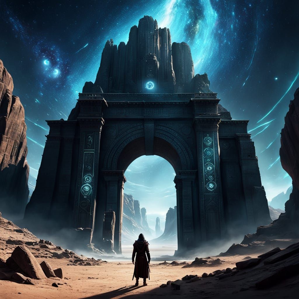 Cosmic Portal: Ancient Archway to Another Dimension