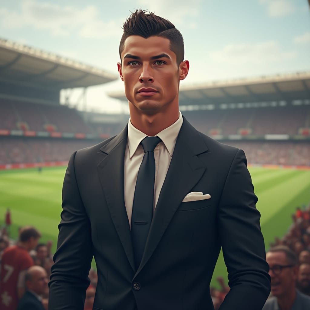 a portrait of Cristiano Ronaldo