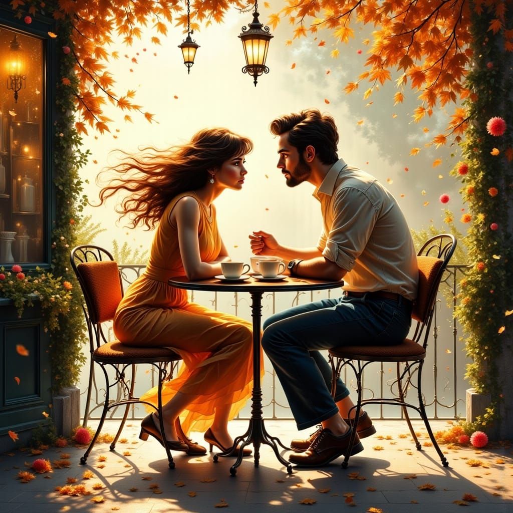 Romantic cafe