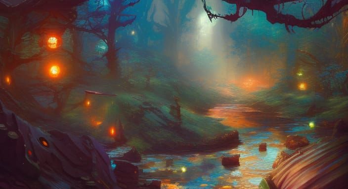 Anime Punk Rock Scene in Borderlands Style