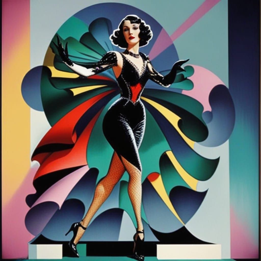 Spectacular Busby Berkeley-Inspired Scene with Two Legs