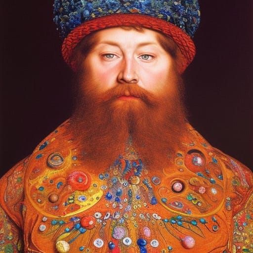 Hyperrealistic Color Portrait in Oils