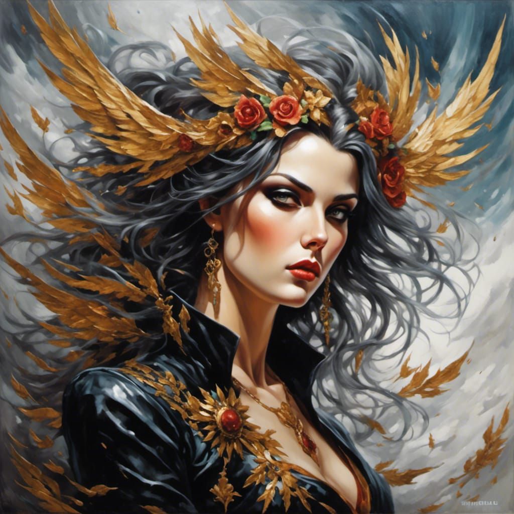 Windswept Mercy: A Digital Art Depiction