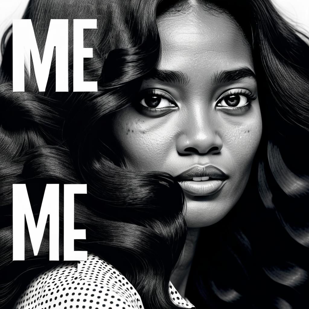 Vintage Album Cover with Woman's Portrait