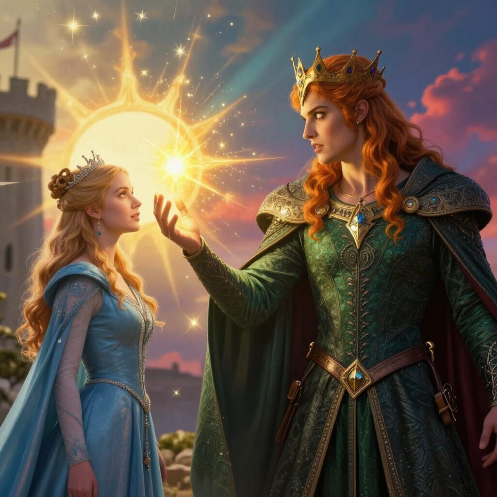 Morgana Confronts Arthur and Guinevere in Camelot