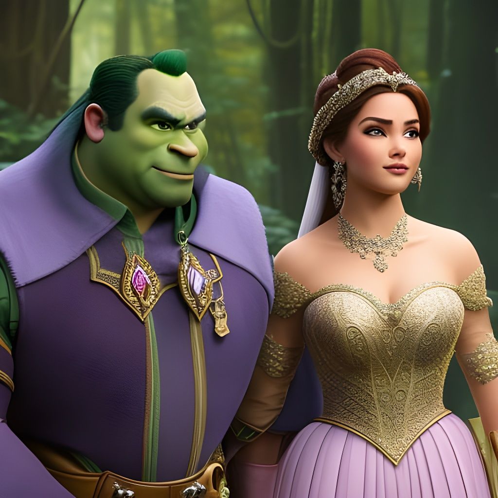 Princess Fiona Detailed Matte Painting in 8k