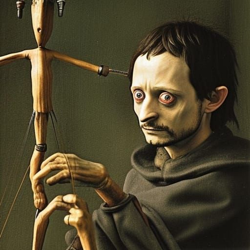 Elijah Wood as Creepy Marionette Puppet