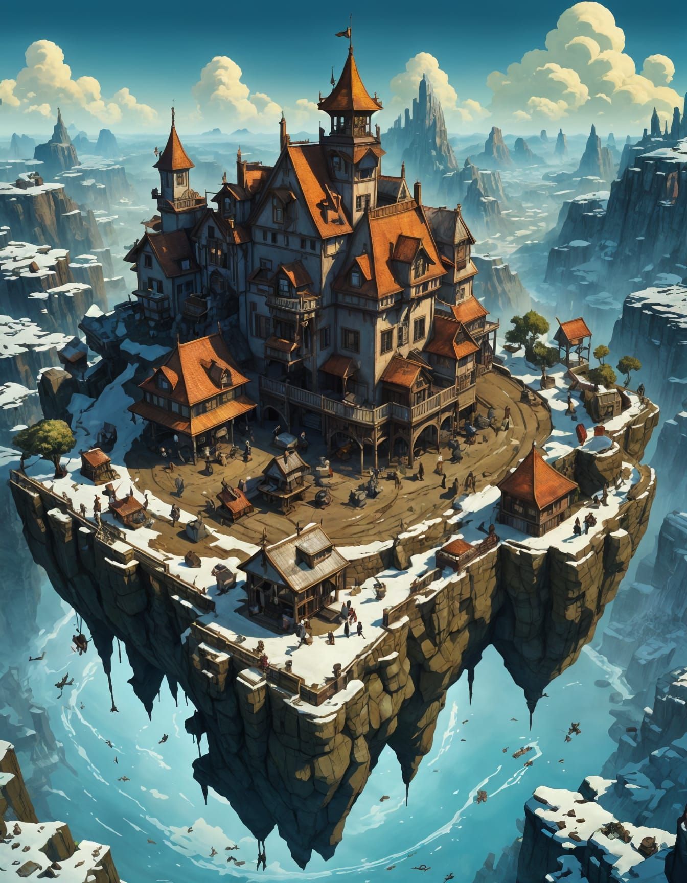 Spectacular Aerial Fantasy Landscape Art