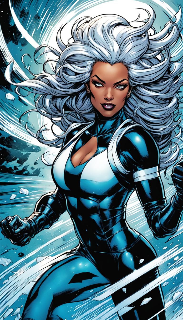 Felicia Hardy Smiling in Comic Book Art Style
