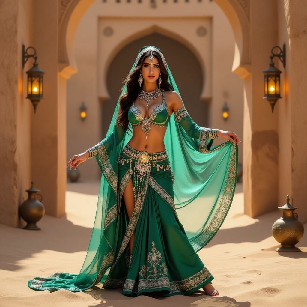 Belly Dancer in Ancient Saudi Fortress