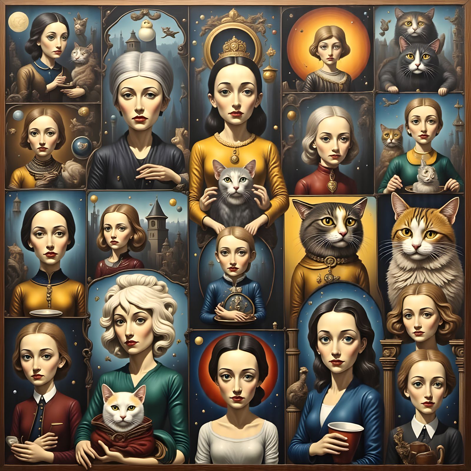 Elegant Young Woman in Modern Fashion Style